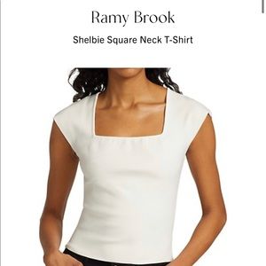 Ramy Brook Shelbie Square Neck T-Shirt